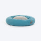 HUFT Dreamy Donut Bed For Cat & Puppy - Teal & Grey - Heads Up For Tails