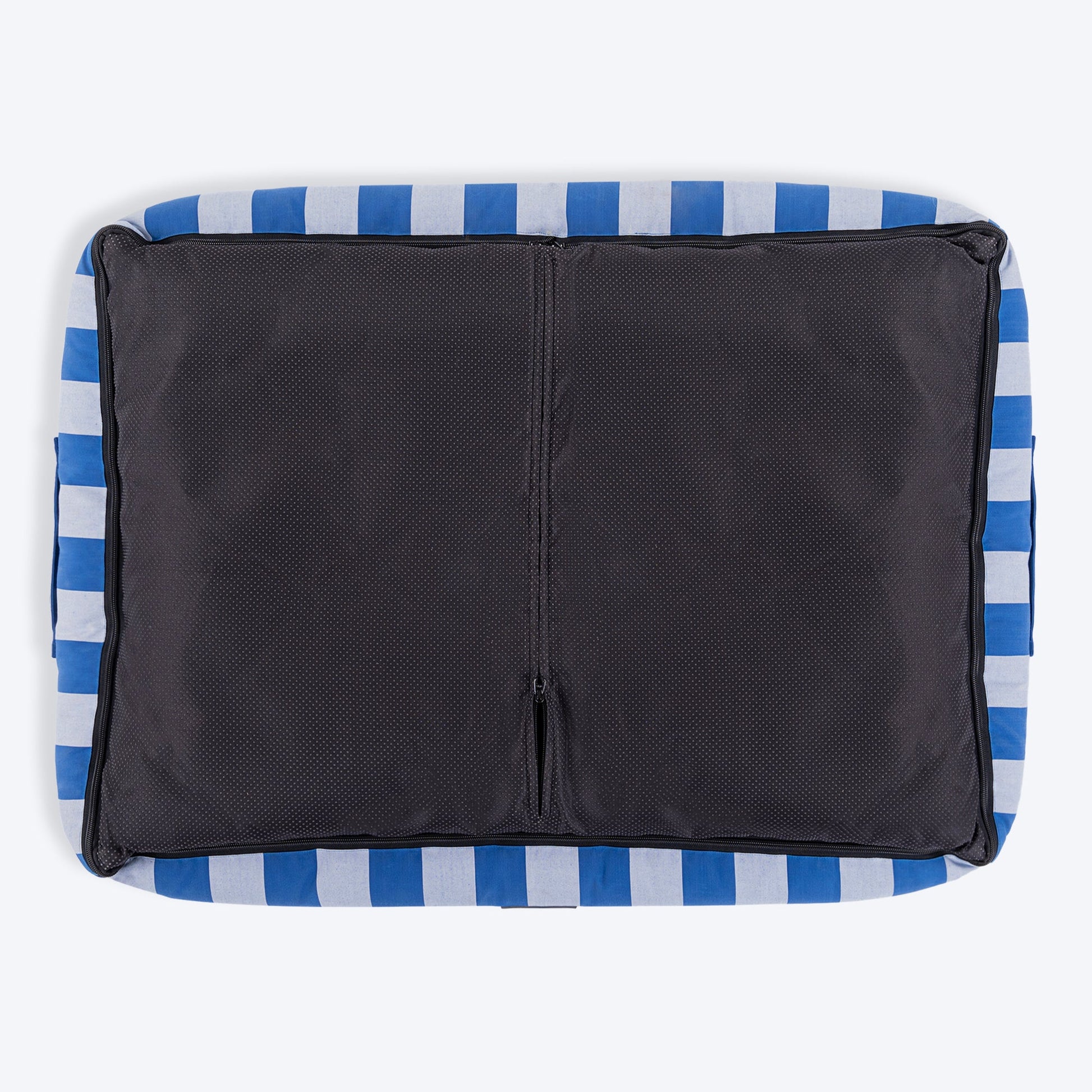 HUFT Stripe Siesta Lounger Dog Bed - Blue & White - Heads Up For Tails