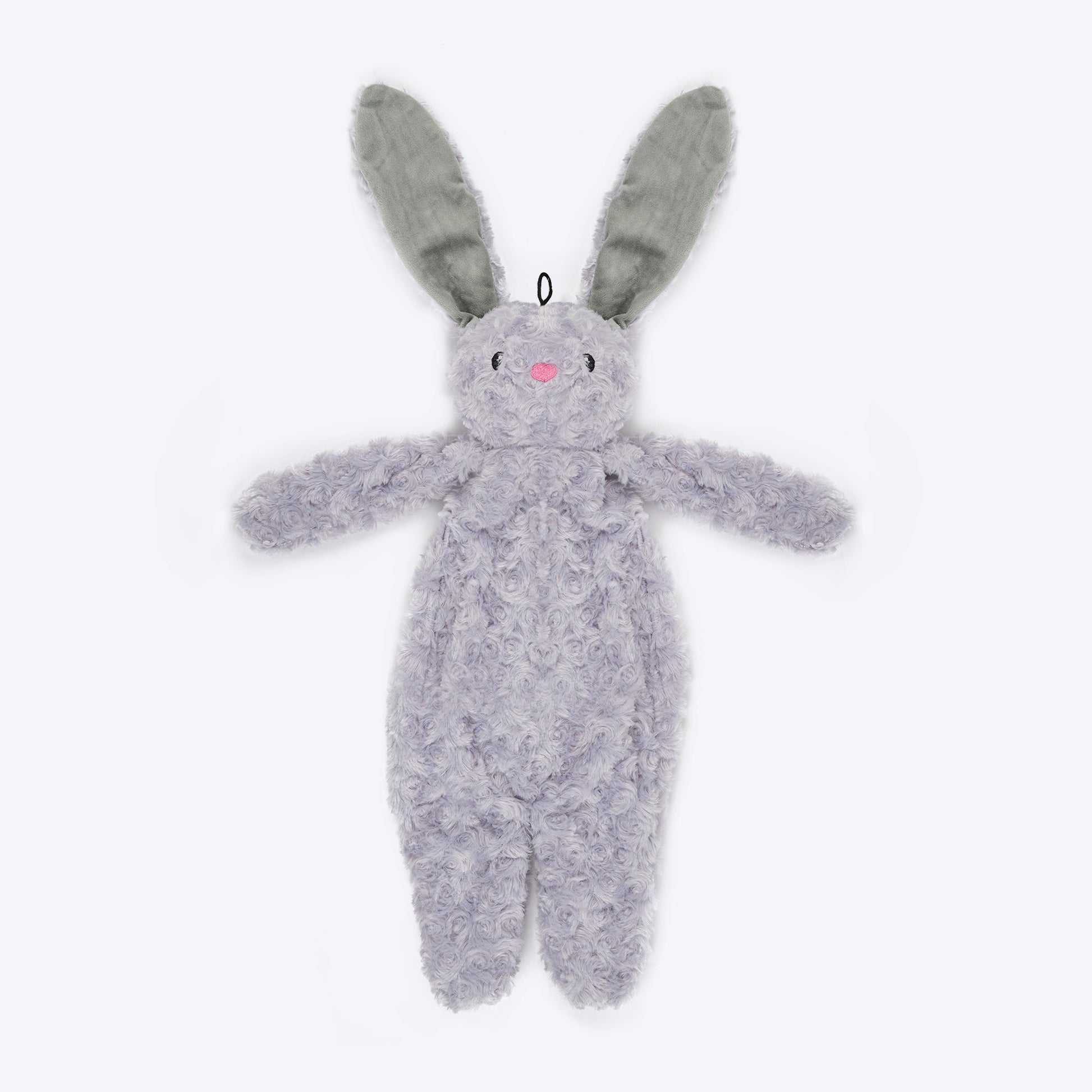 HUFT Bubbly Bunny Plush Toy For Dog - Grey - Heads Up For Tails