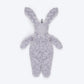 HUFT Bubbly Bunny Plush Toy For Dog - Grey - Heads Up For Tails