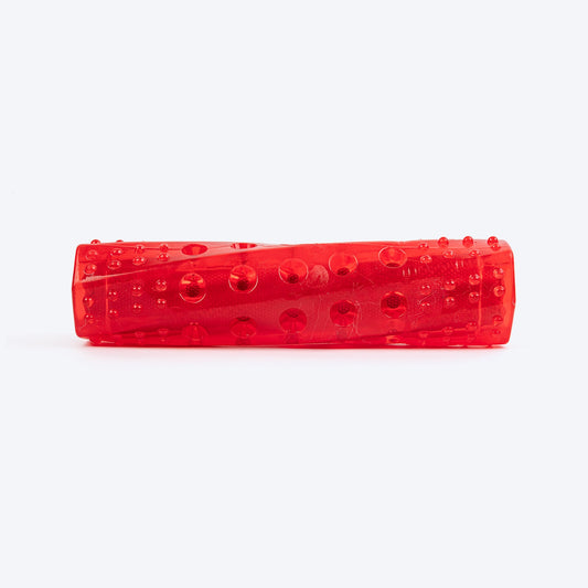 HUFT Crinkly Stick Chew Toy For Dog - Red - Heads Up For Tails