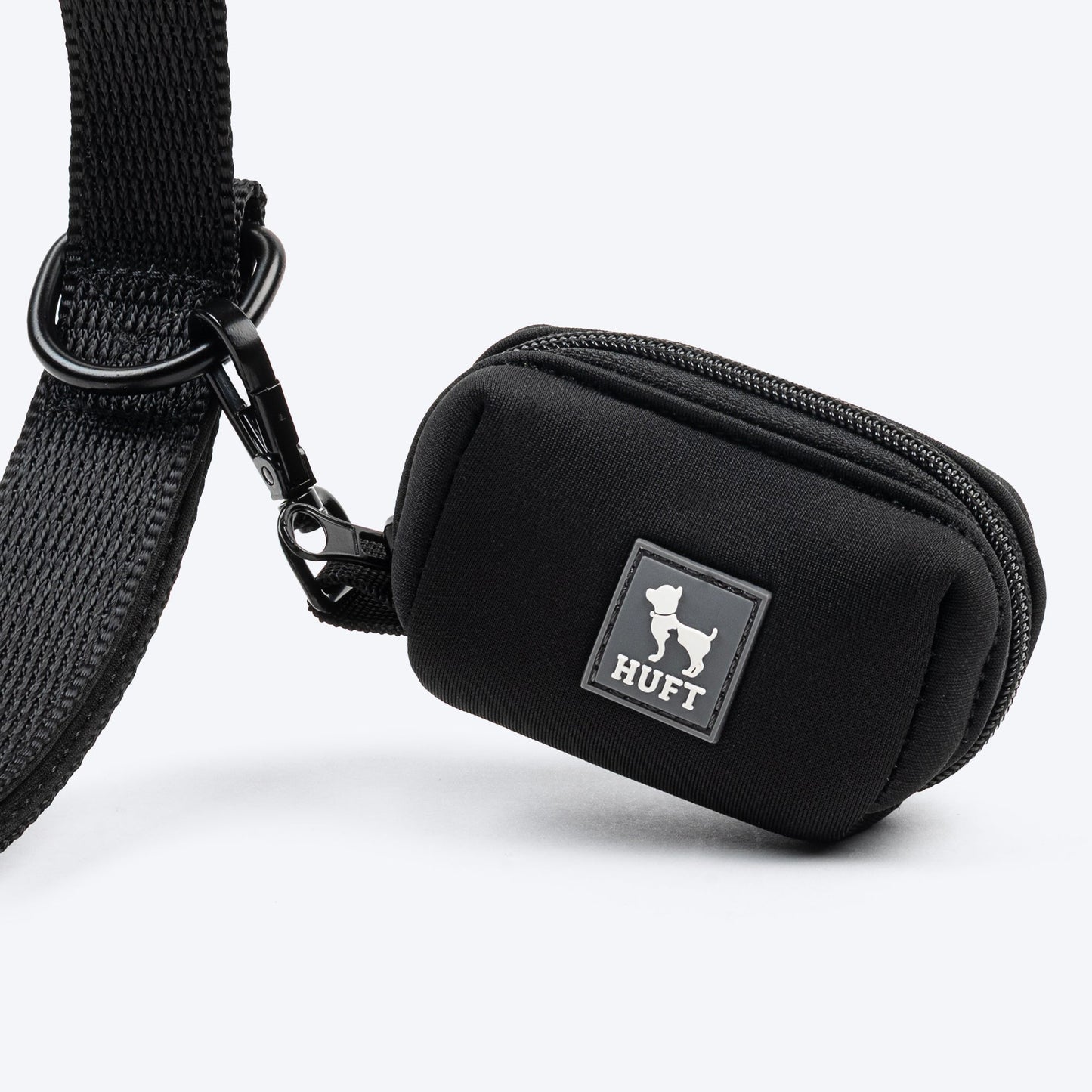 HUFT Waste Bag Dispenser For Dog & Cat - Black - Heads Up For Tails