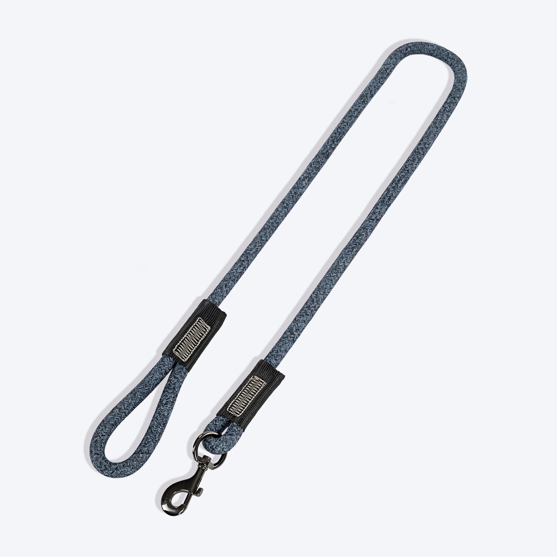 TLC Basic Melange Rope Leash For Dog - Grey - Heads Up For Tails