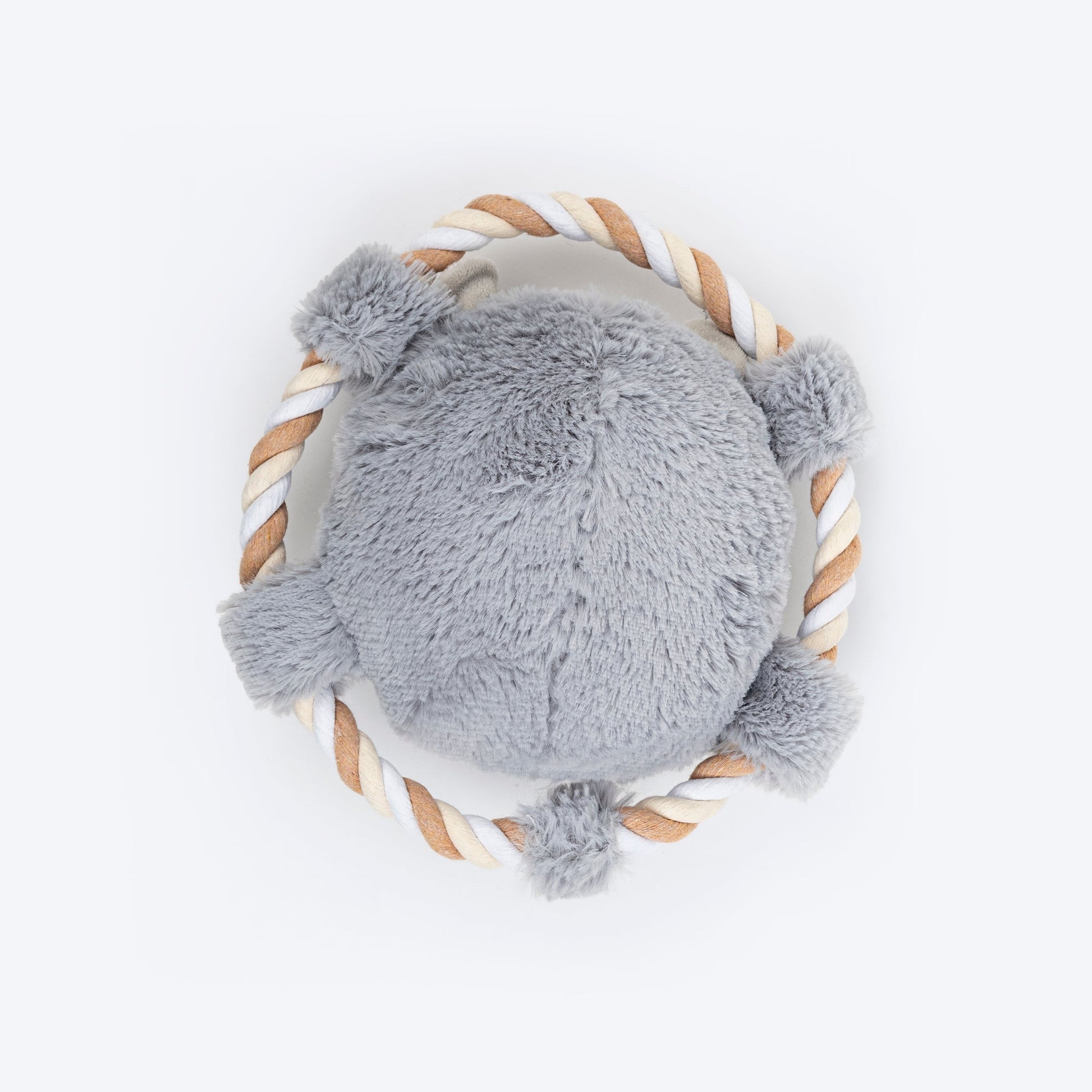 Dash Dog Happy Hippo Squeaky Plush Toy For Dog - Grey - Heads Up For Tails