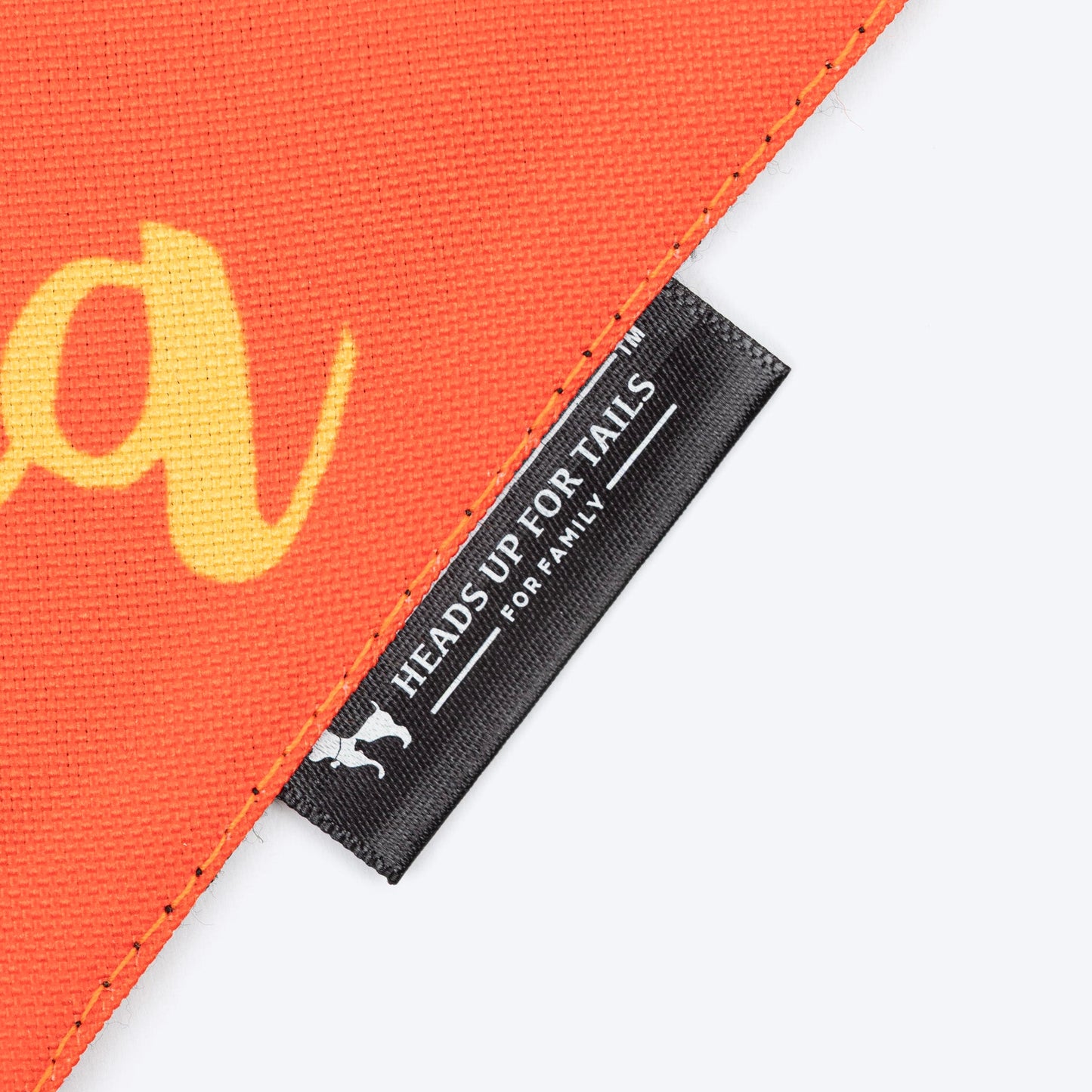 HUFT Aankhon Ka Tara Bandana For Dog - Orange - Heads Up For Tails