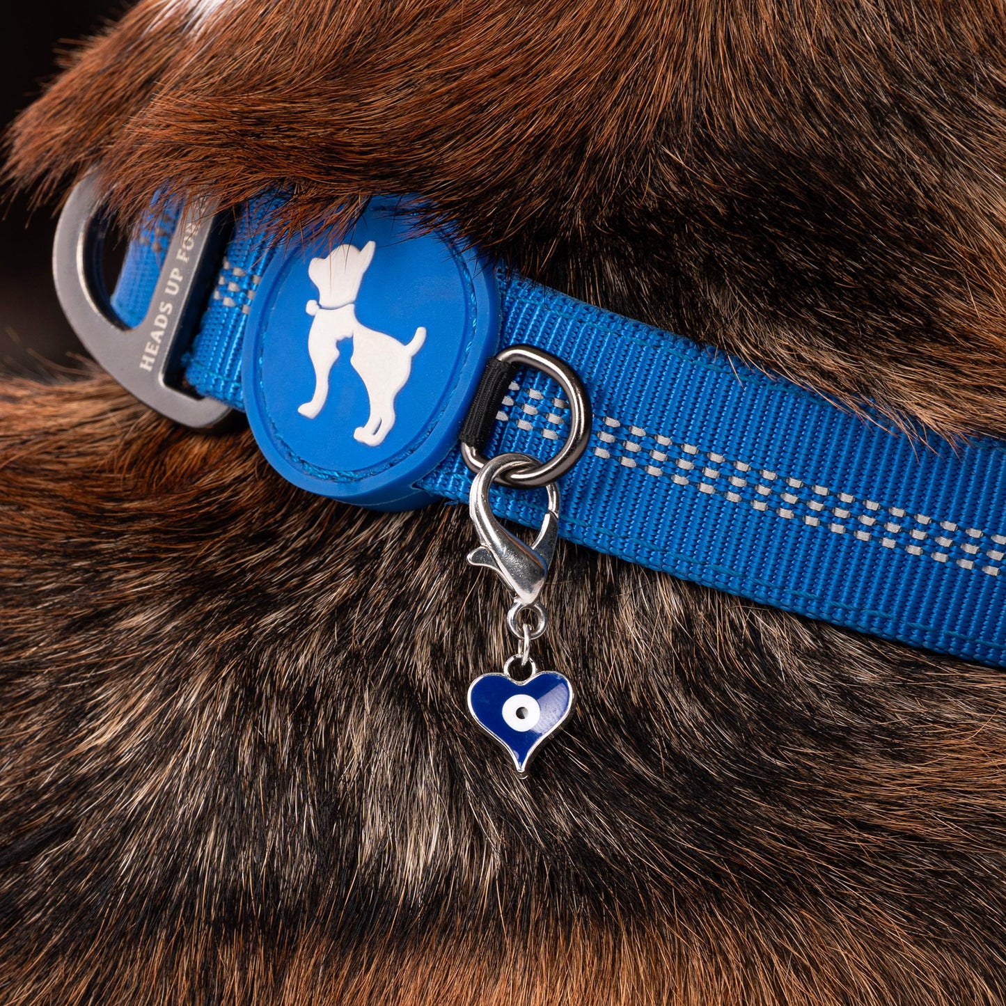 HUFT Love Pawtector Collar Insert For Dog & Cat - Blue - Heads Up For Tails