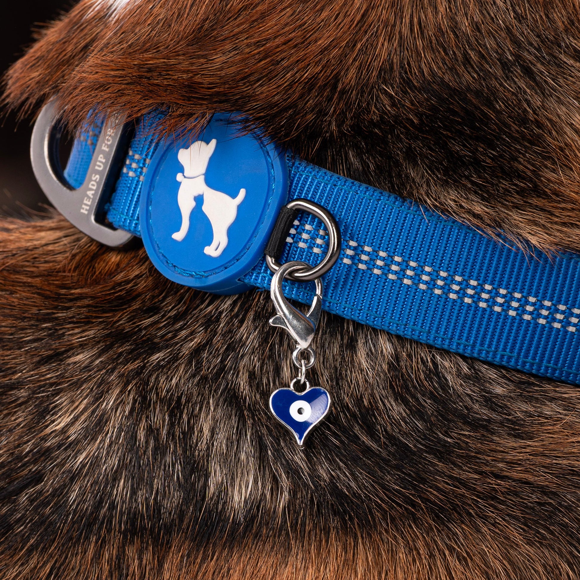 HUFT Love Pawtector Collar Insert For Dog & Cat - Blue - Heads Up For Tails