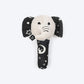 HUFT Crinkly Elly Squeaky Plush Toy For Small Dog - Black - Heads Up For Tails