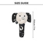 HUFT Crinkly Elly Squeaky Plush Toy For Small Dog - Black - Heads Up For Tails