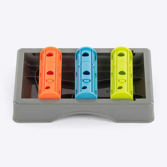HUFT Slide & Seek Puzzle Interactive Toy For Dog - Multicolor - Heads Up For Tails
