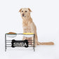 HUFT Personalised Pawlicious Double Diner For Dog - Multicolor - Heads Up For Tails
