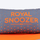 HUFT Royal Snooze Bed for Dog - Grey & Orange - Heads Up For Tails