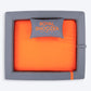 HUFT Royal Snooze Bed for Dog - Grey & Orange - Heads Up For Tails