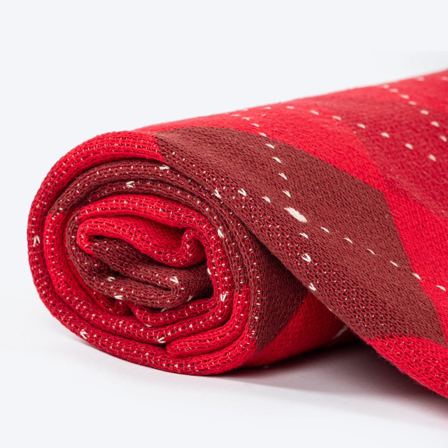 HUFT Cuddle Checks Blanket For Dog & Cat - Red - Heads Up For Tails