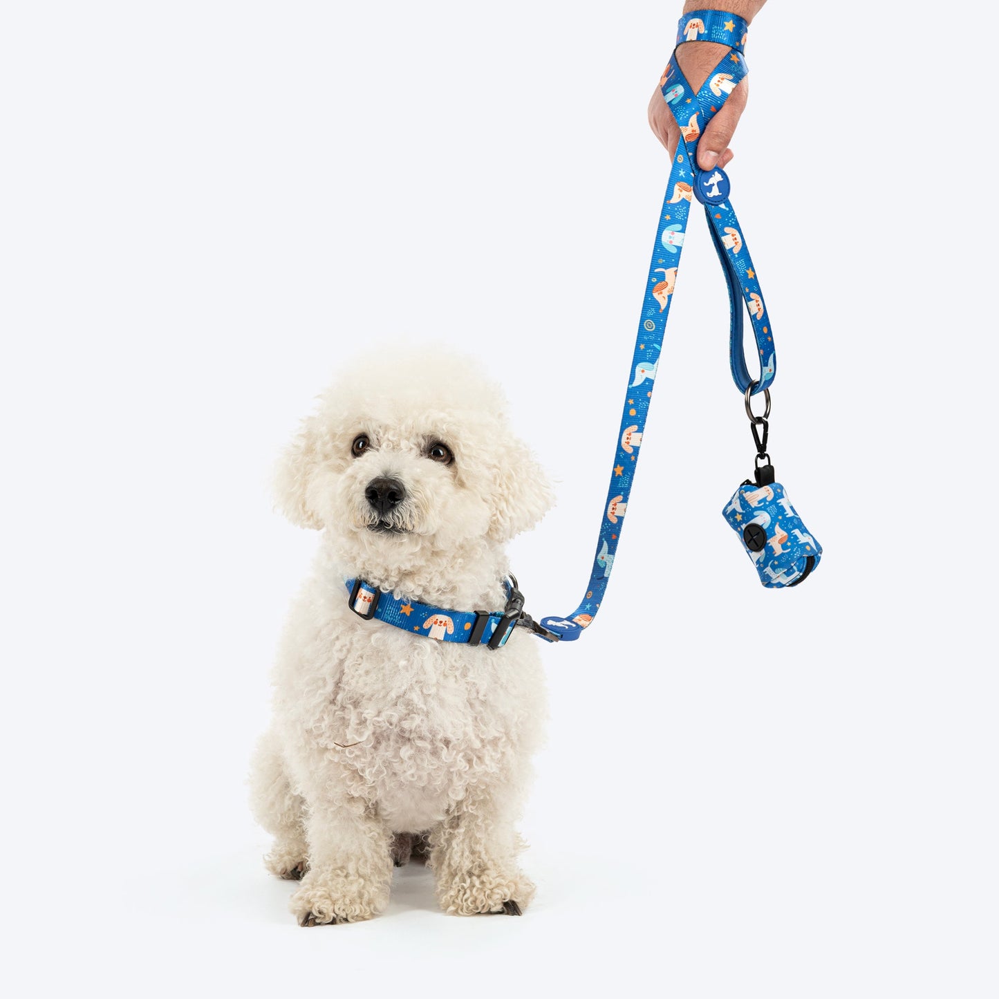 HUFT Twinkle Tails Waste Bag Dispenser For Dog & Cat - Blue - Heads Up For Tails