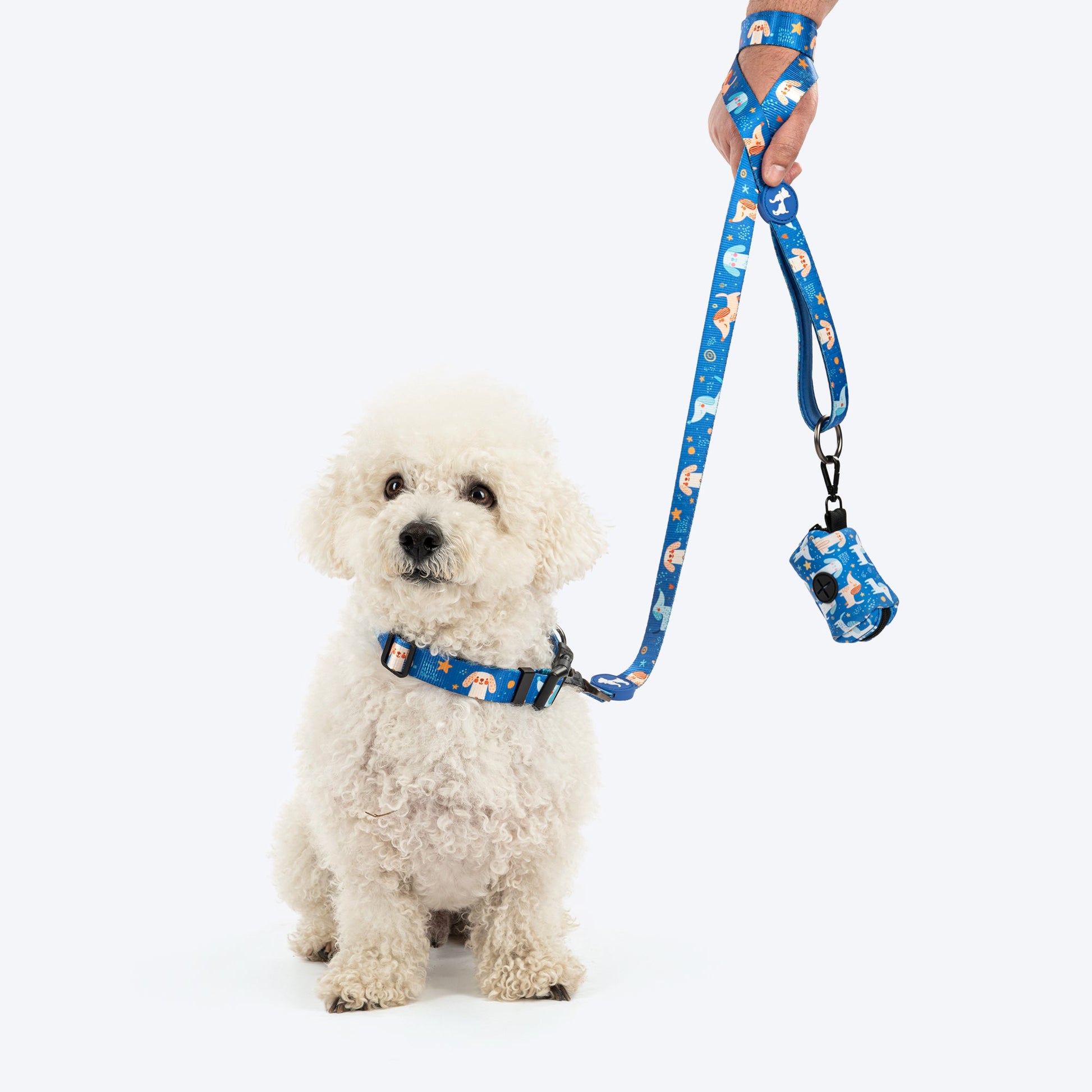 HUFT Twinkle Tails Waste Bag Dispenser For Dog & Cat - Blue - Heads Up For Tails