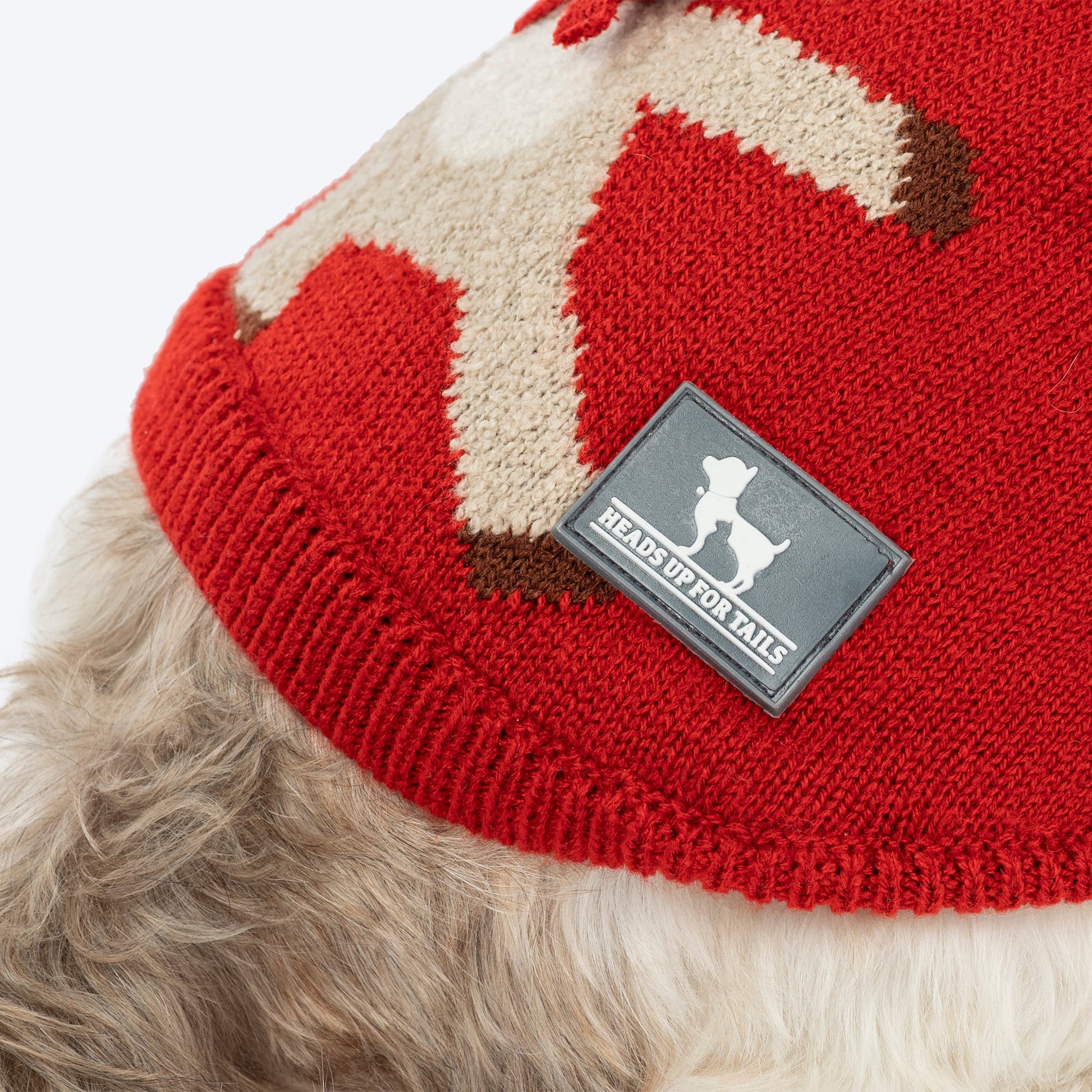 HUFT Rudolphâ€™s Red-Nose Sweater For Cat - Red - Heads Up For Tails