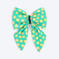 HUFT Heartpop Printed Lady Bow Tie For Dog - Sea Green_03