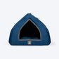 TLC Bedding With Removable Cushion For Cat & Puppy - Navy & Grey - Heads Up For Tails