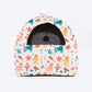 HUFT Snuggle Bloom Tent Bed For Cat - Multicolor - Heads Up For Tails