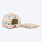 HUFT Snuggle Bloom Tent Bed For Cat - Multicolor - Heads Up For Tails