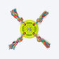 TLC Tyre With Rope Chew Toy For Dog - Green - Heads Up For Tails