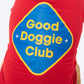 TLC Good Doggie Club T-Shirt For Dog - Red - Heads Up For Tails
