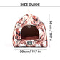 HUFT Blossom Breeze Cat Tent Bed - Powder White - Heads Up For Tails