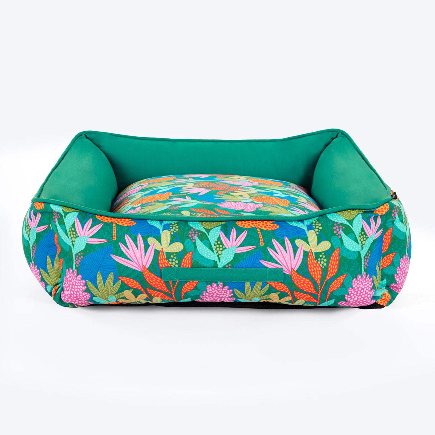 HUFT Rainbow Grove Lounger Dog Bed - Dark Green - Heads Up For Tails