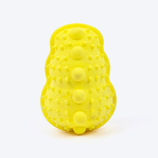 Dash Dog Mello-Yello Peanut Toy For Dog - Yellow - Heads Up For Tails