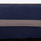 HUFT Classic Lounger Dog Bed - Grey & Navy - Heads Up For Tails