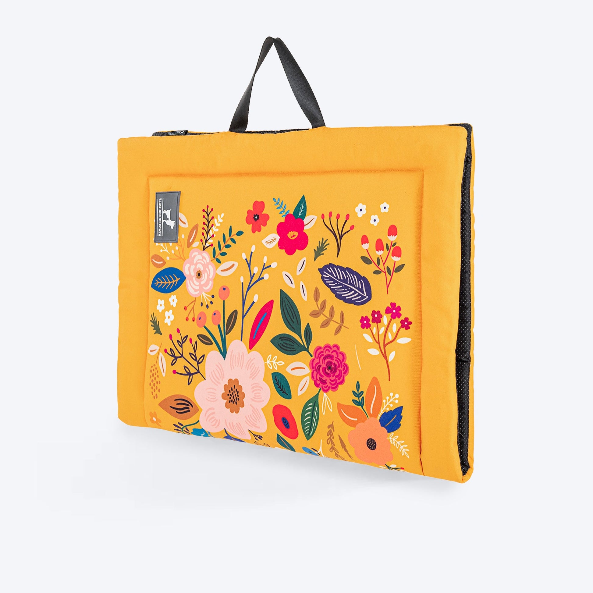 HUFT Blooming Days Mat For Dog & Cat - Yellow - Heads Up For Tails