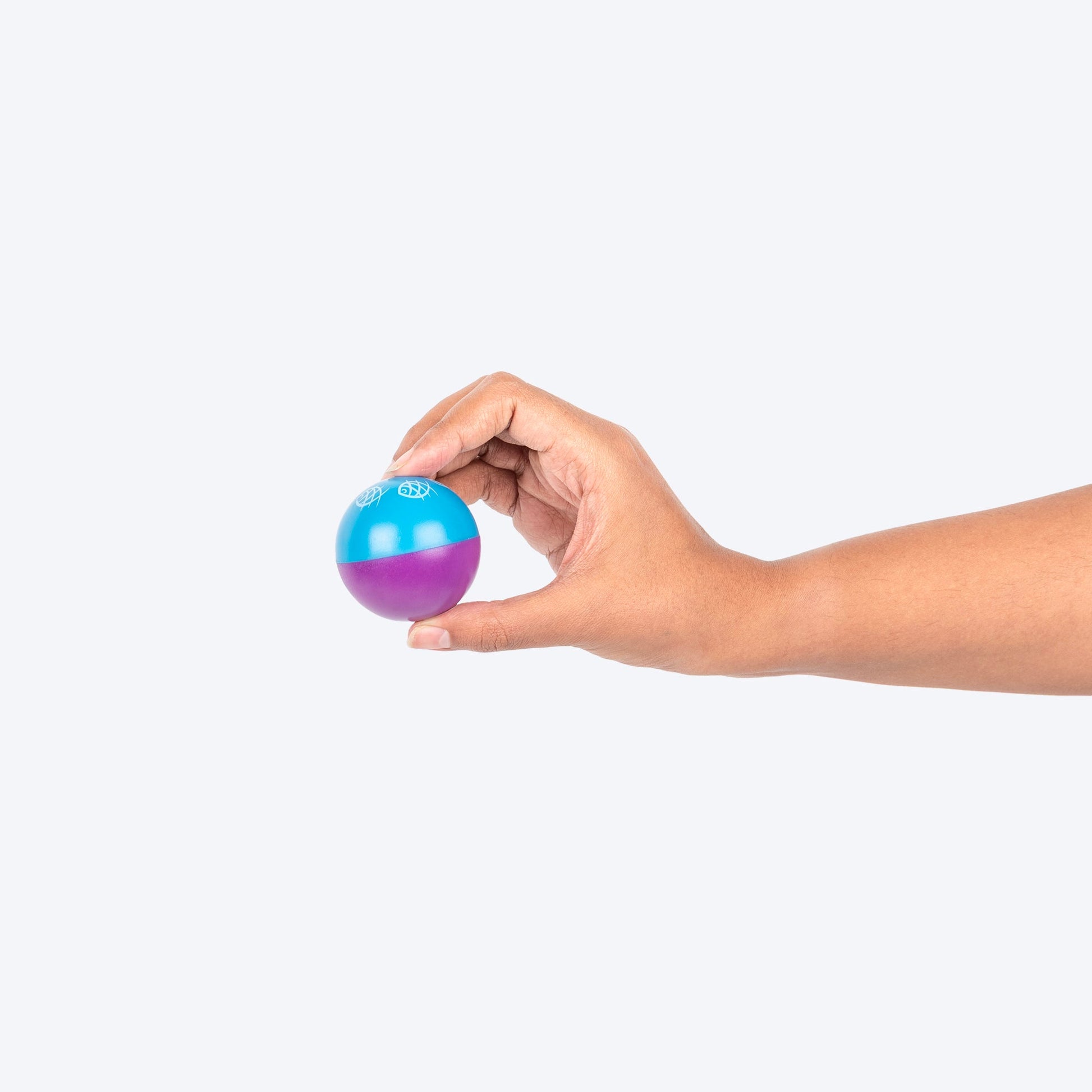HUFT Baller Wobbler Toy For Cat - Blue & Purple - Heads Up For Tails