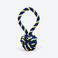 TLC Swinger Rope Toy For Puppies & Small Dog - Yellow & Blue - Heads Up For Tails