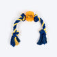 TLC Rope Chewer Rope Toy For Dog - Yellow & Blue - Heads Up For Tails