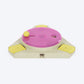 HUFT Triangle Toss Interactive Toy For Dog - Pink - Heads Up For Tails