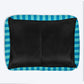 HUFT Happy Stripes Lounger Bed For Dog - Blue & Turquoise - Heads Up For Tails