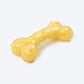HUFT Chewtastic Chomp Champ Bone Chew Toy For Dog - Yellow - Heads Up For Tails