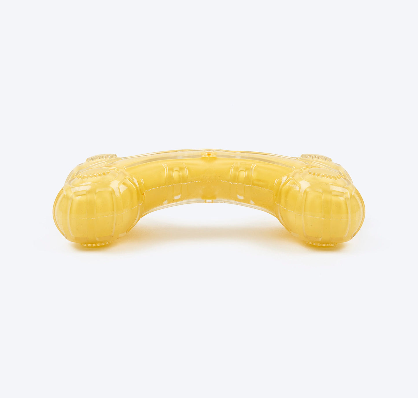 HUFT Chewtastic Chomp Champ Bone Chew Toy For Dog - Yellow - Heads Up For Tails