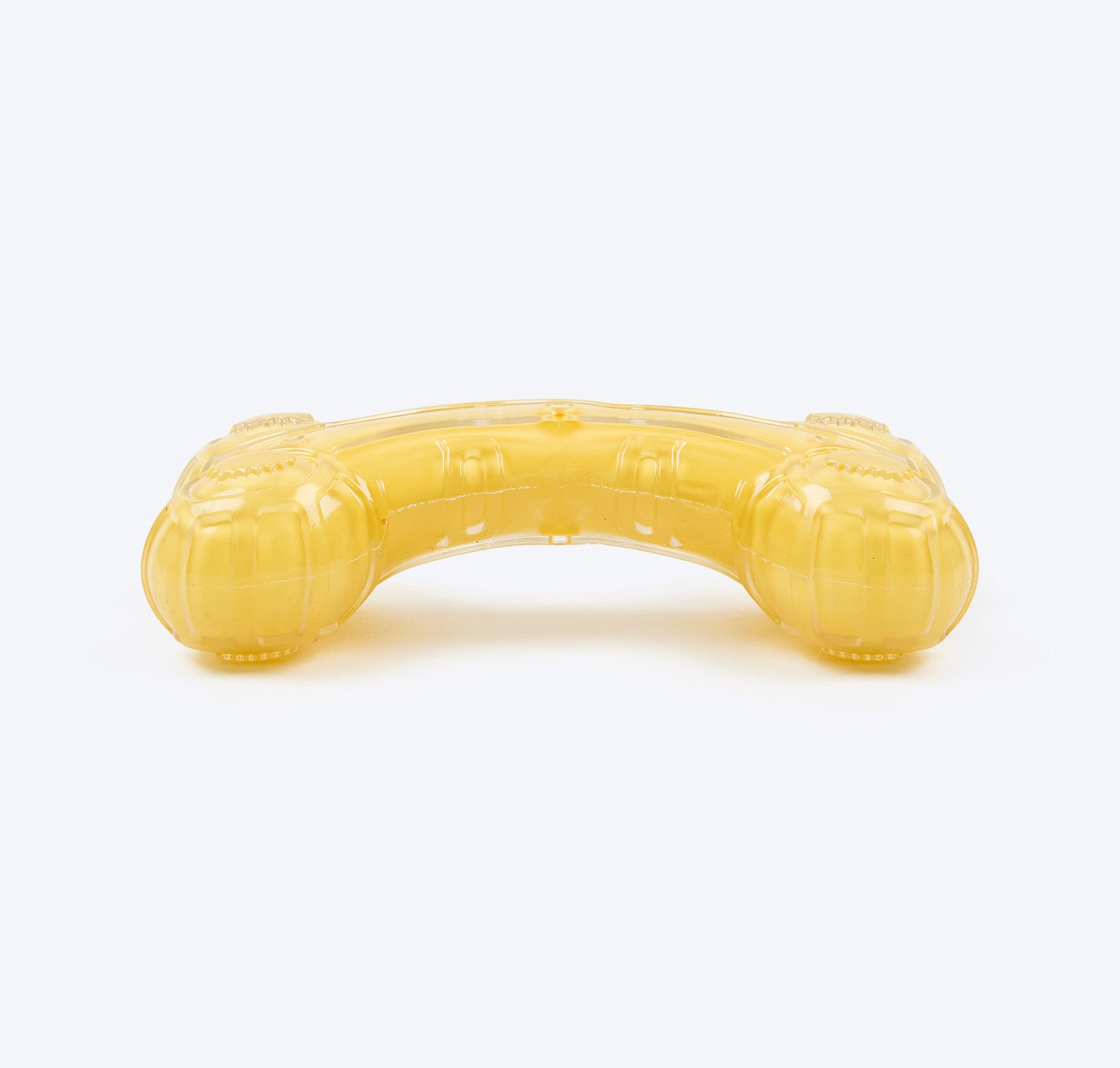 HUFT Chewtastic Chomp Champ Bone Chew Toy For Dog - Yellow - Heads Up For Tails