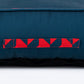 HUFT Personalised Geometric Groove  Lounger Bed For Dog - Navy Blue - Heads Up For Tails