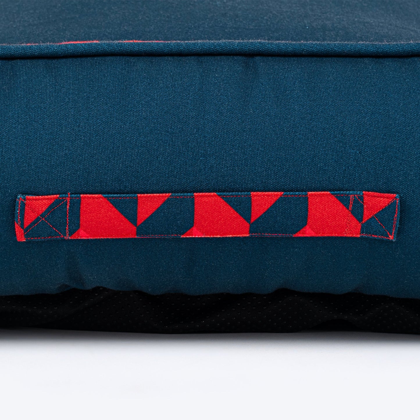 HUFT Personalised Geometric Groove  Lounger Bed For Dog - Navy Blue - Heads Up For Tails