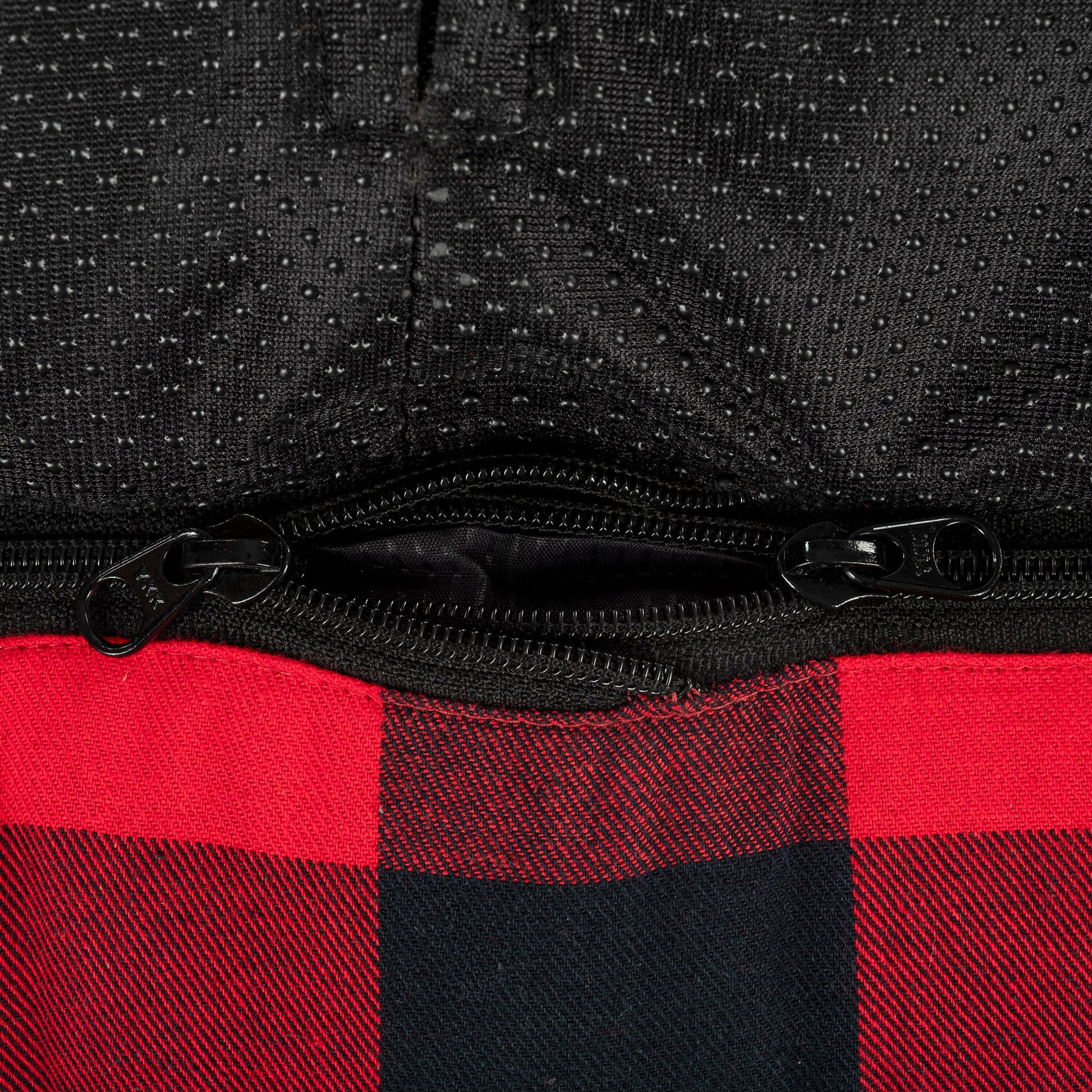 HUFT Love Plaid Lounger Bed For Dog - Red & Black - Heads Up For Tails