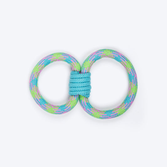 Dash Dog Double Tugger Rope Toy For Dog - Multicolor - Heads Up For Tails