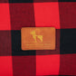 HUFT Personalised Checkered Cuddle Mat For Dog & Cat - Red & Black - Heads Up For Tails