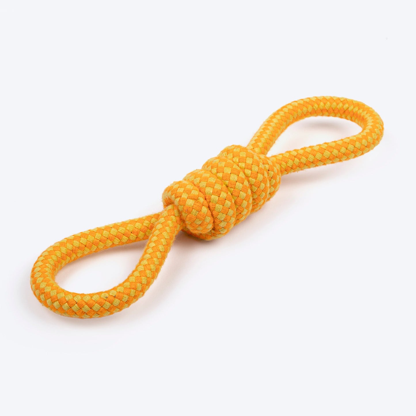 Dash Dog Tugster Rope Toy For Dog - Yellow & Orange - Heads Up For Tails