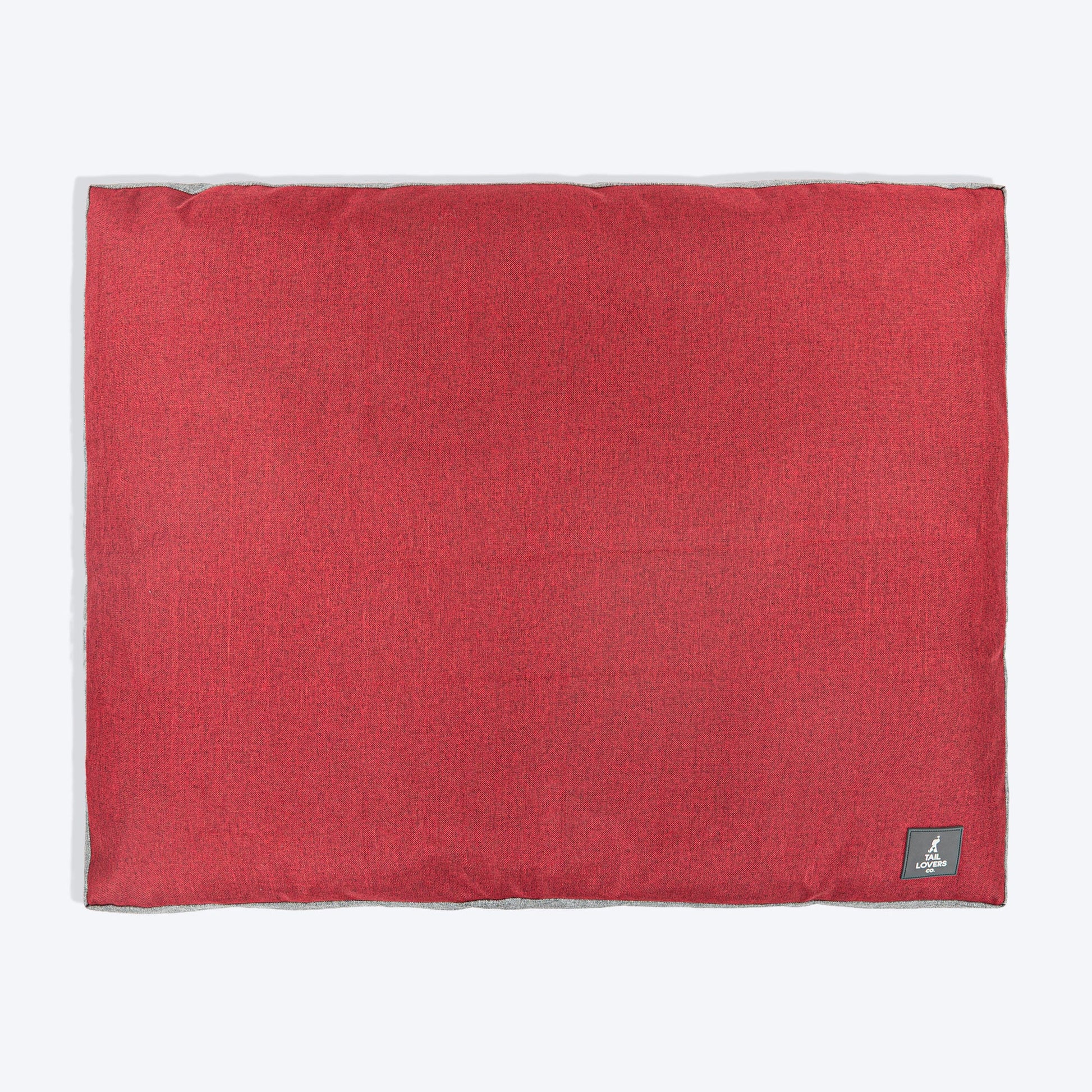 TLC Flat Haven Bed For Dog - Red - Heads Up For Tails
