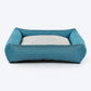 TLC Nesting Nook Bed For Dog - Teal Blue - Heads Up For Tails