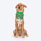 HUFT Furry & Fabulous Bandana For Dog - Green - Heads Up For Tails