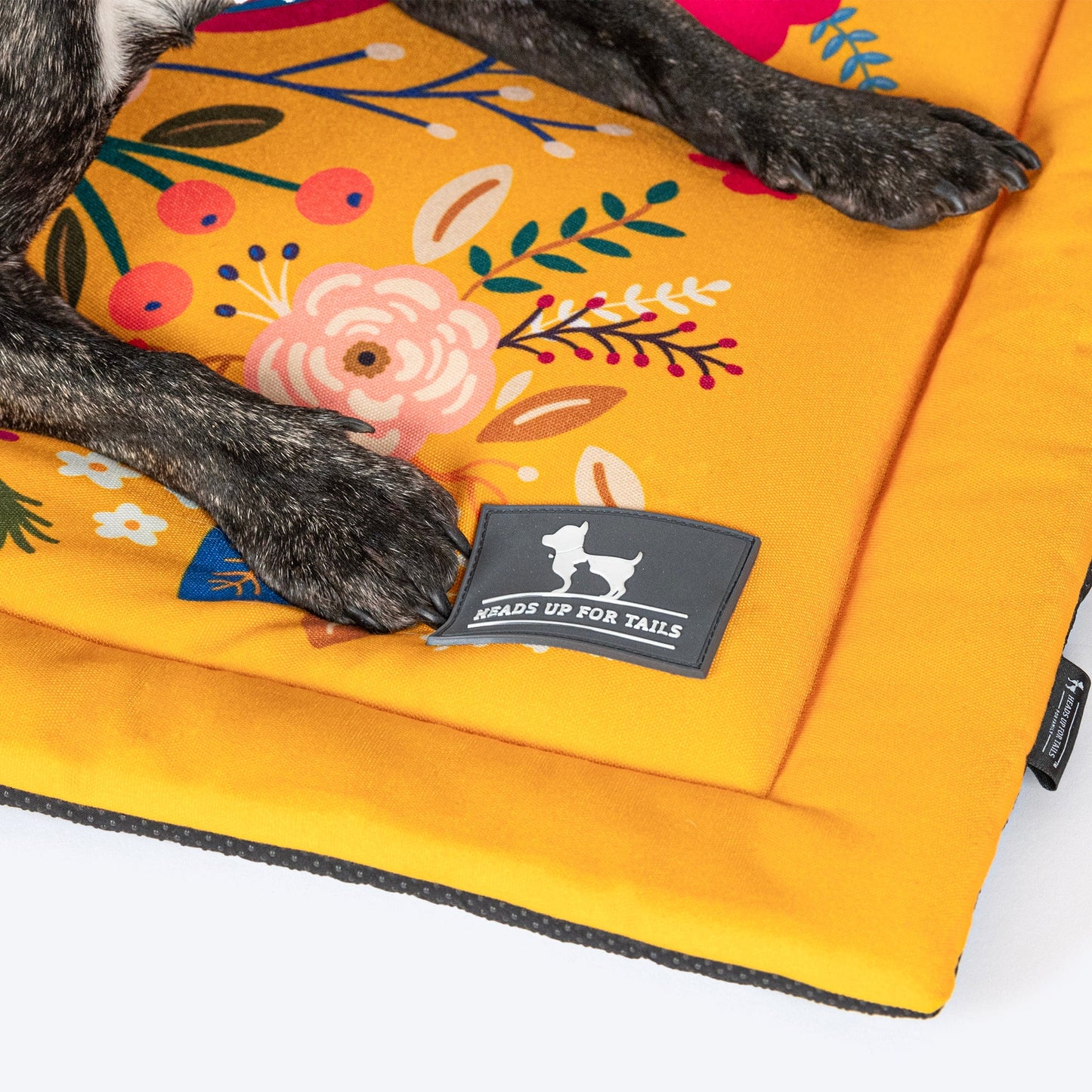 HUFT Blooming Days Mat For Dog & Cat - Yellow - Heads Up For Tails